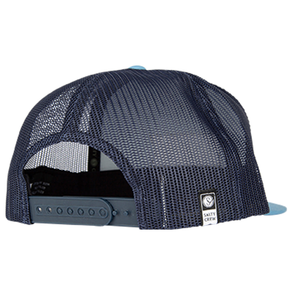 Salty Crew Alpha Twill Trucker Hat - Marine Blue