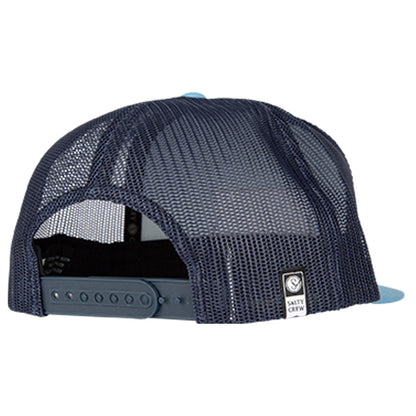 Salty Crew Alpha Twill Trucker Hat - Marine Blue