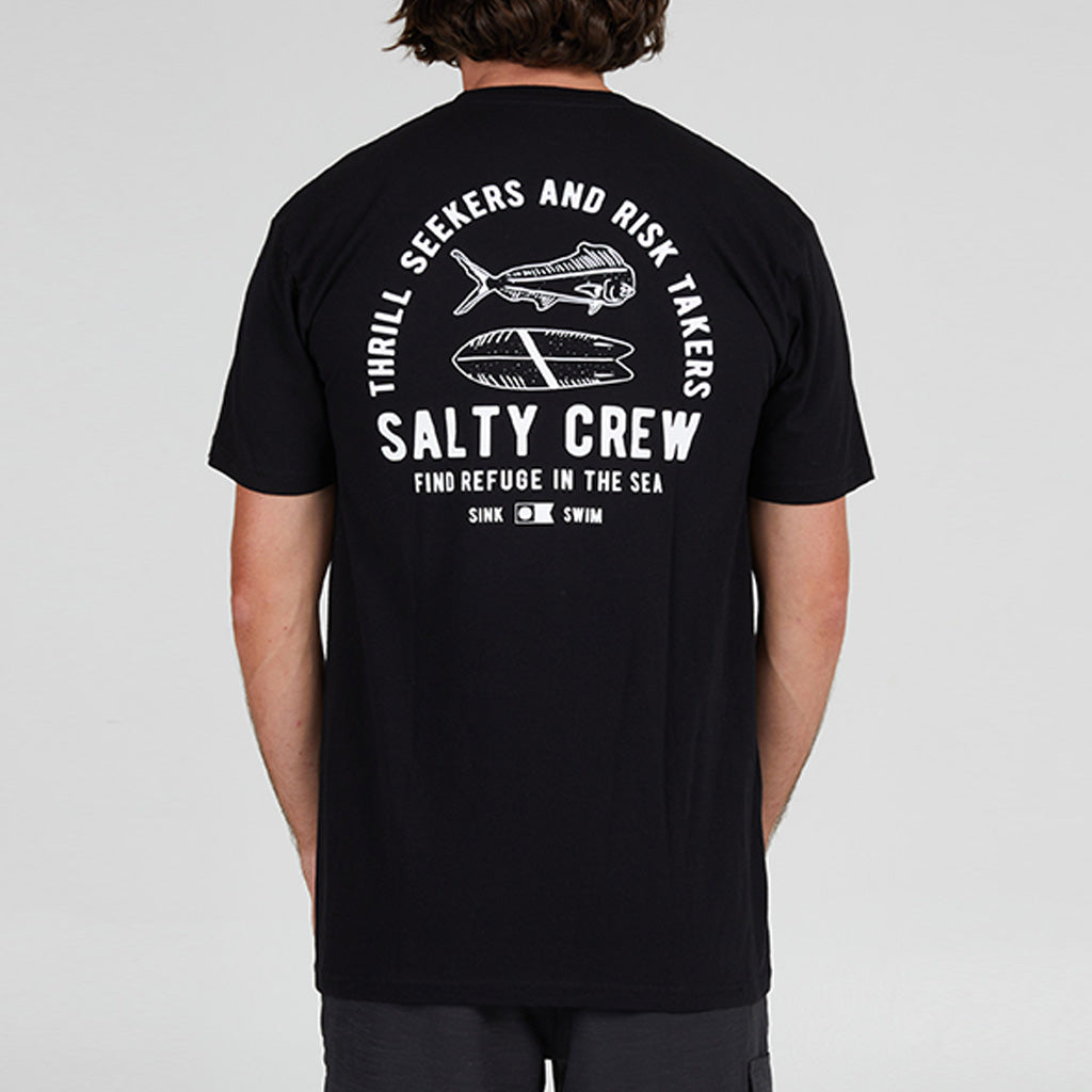 Salty Crew Mens Big Blue Premium S/S Tee - Black
