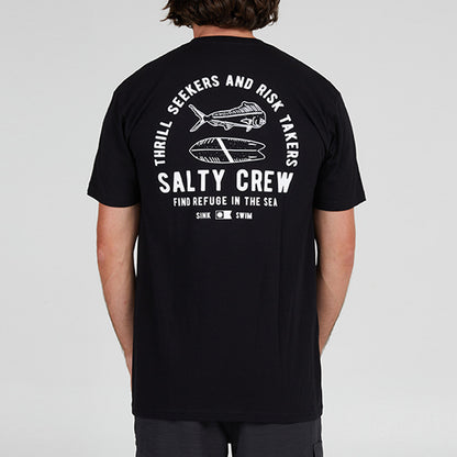 Salty Crew Mens Big Blue Premium S/S Tee - Black