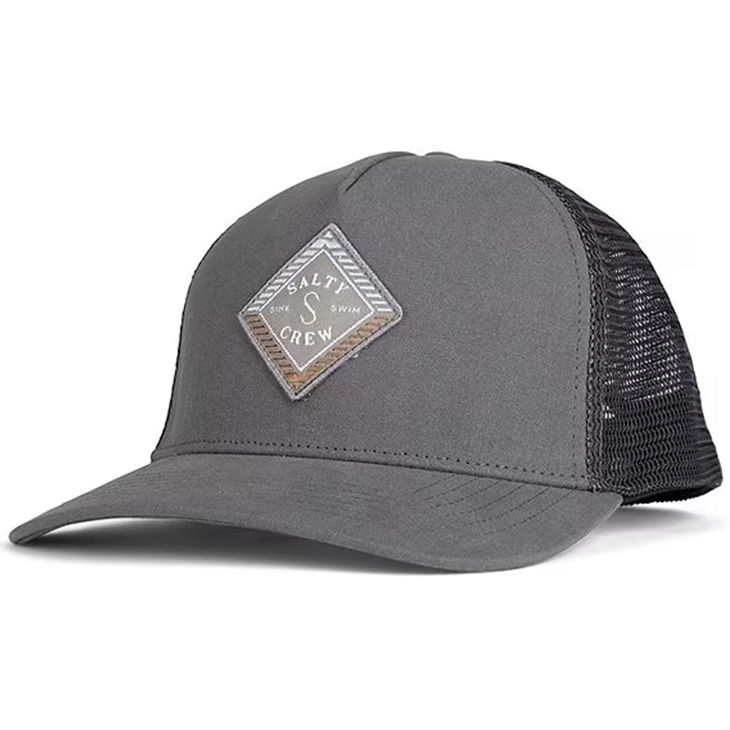 Salty Crew Mens Faded Retro Trucker - Charcoal