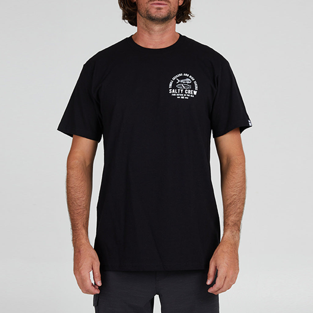 Salty Crew Mens Lateral Line Standard S/S Tee - Black