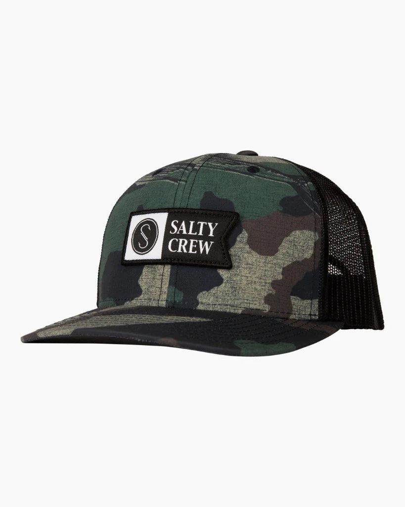 Salty Crew Pinnacle 2 Retro Trucker Hat - Camo