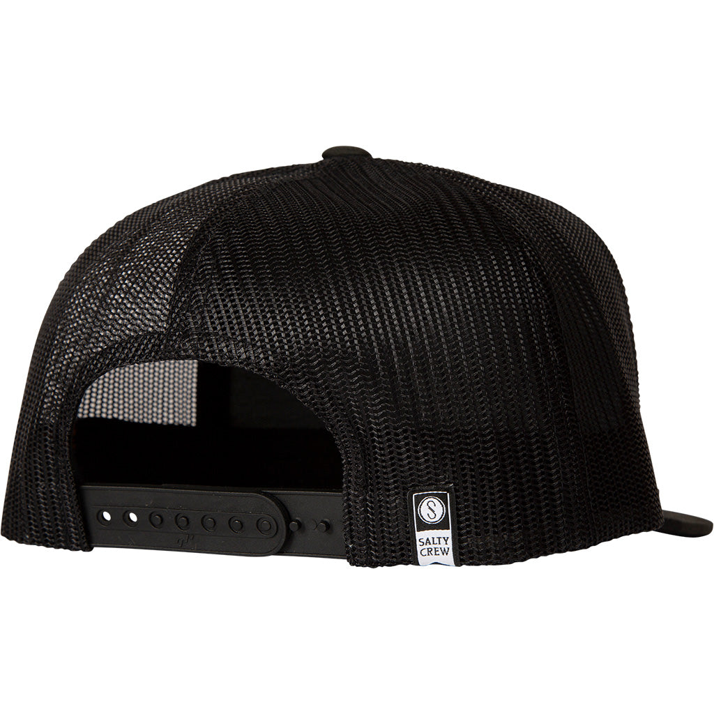 Salty Crew Tippet Trucker Hat - Multi Cam Black