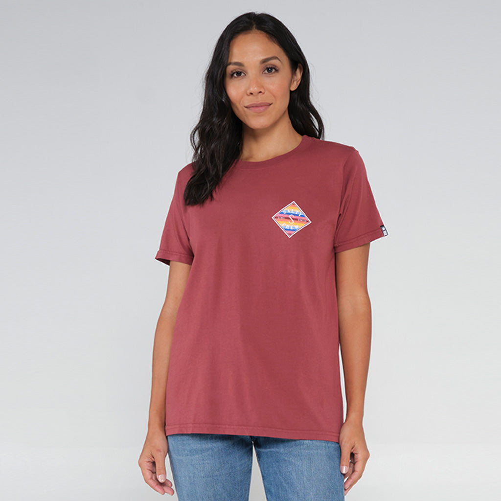 Salty Crew Womens Tippet Fill Boyfriend Tee - Spiced