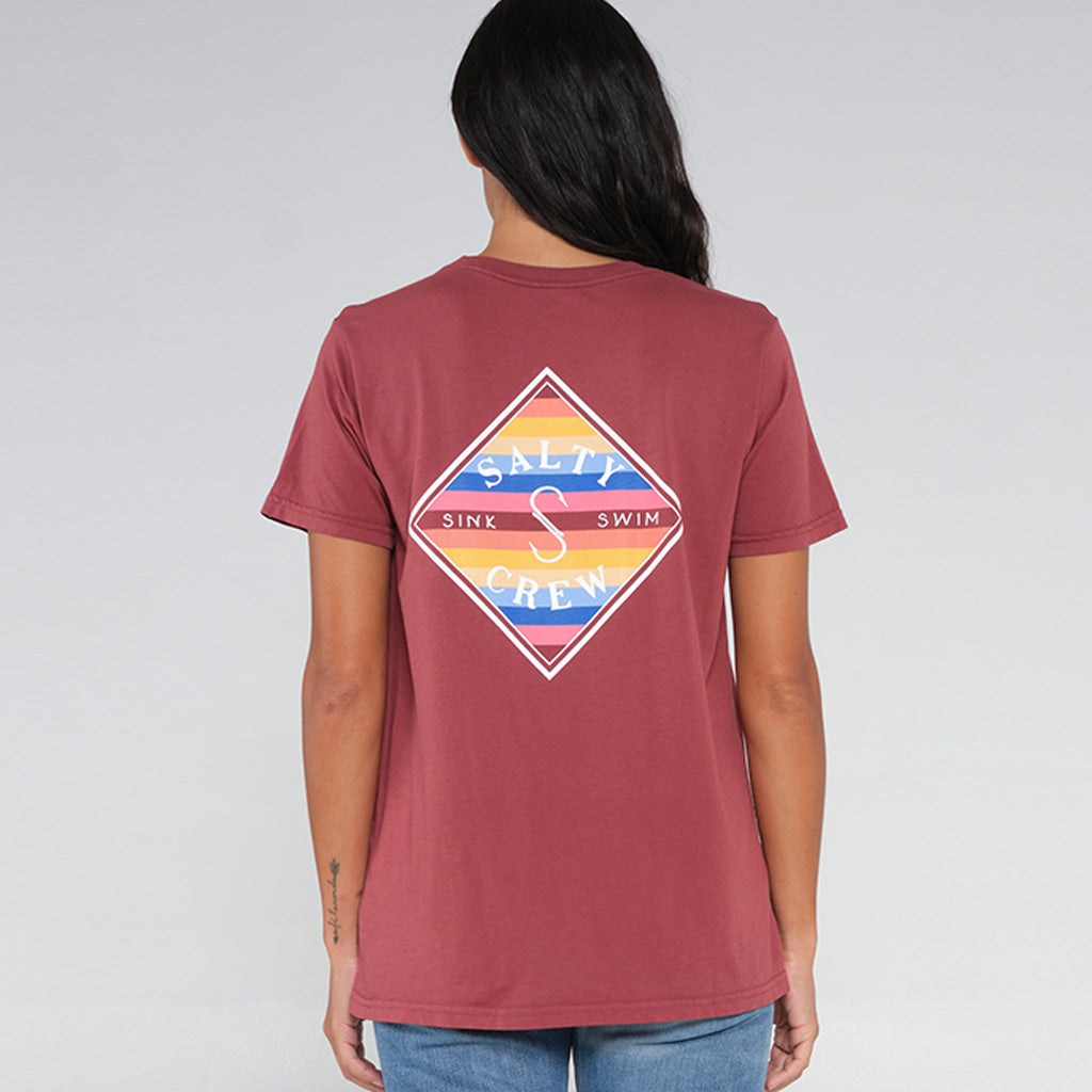 Salty Crew Womens Tippet Fill Boyfriend Tee - Spiced