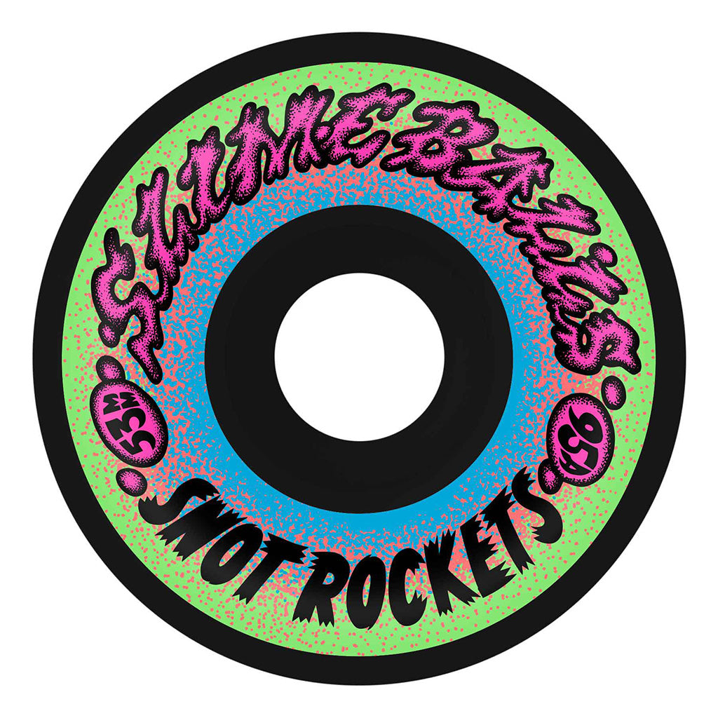 Santa Cruz 53mm Snot Rockets Black 95a Slime Balls Wheels
