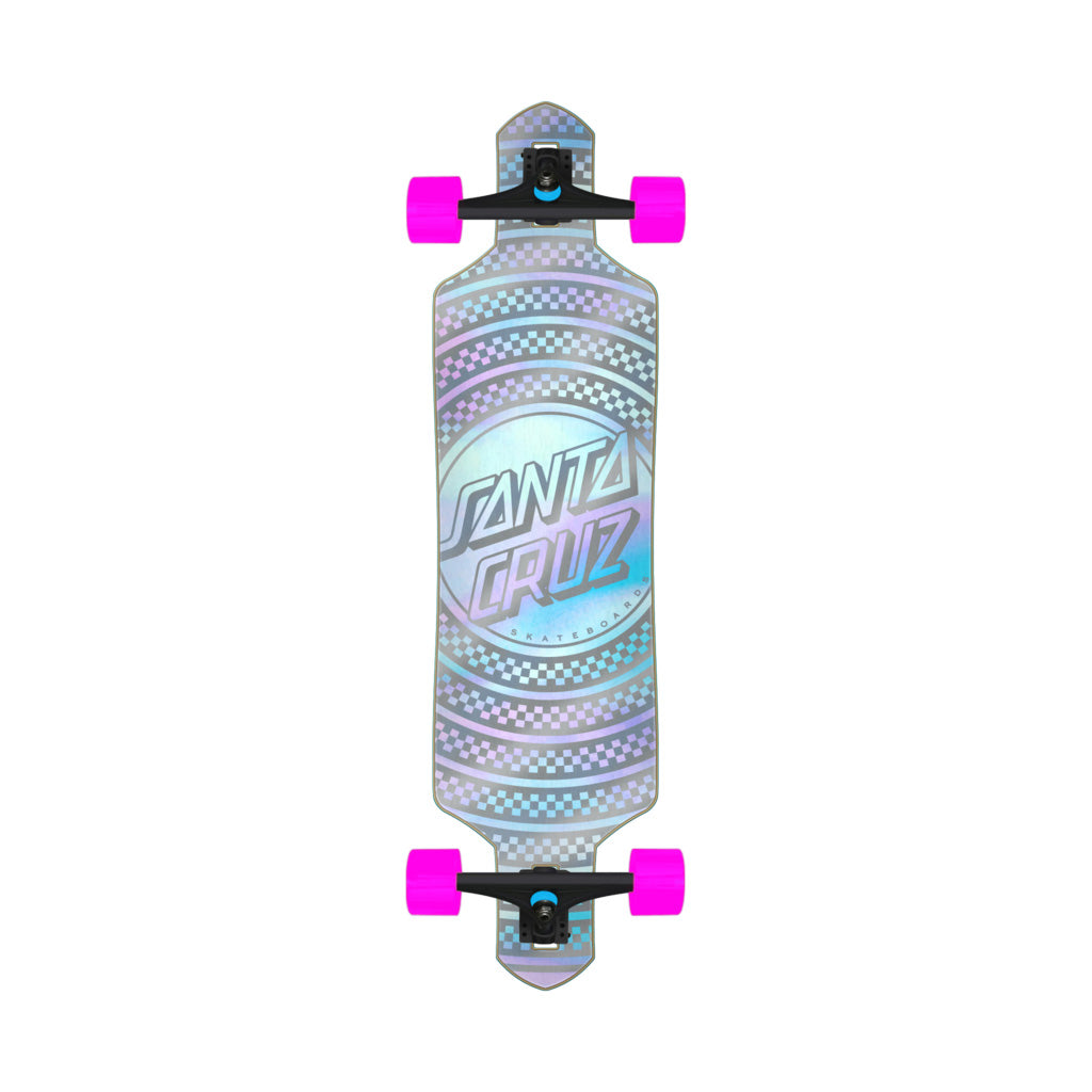 Santa Cruz Prismatic Dot Cruzer Drop Thru Skateboard 9.0" x 36"
