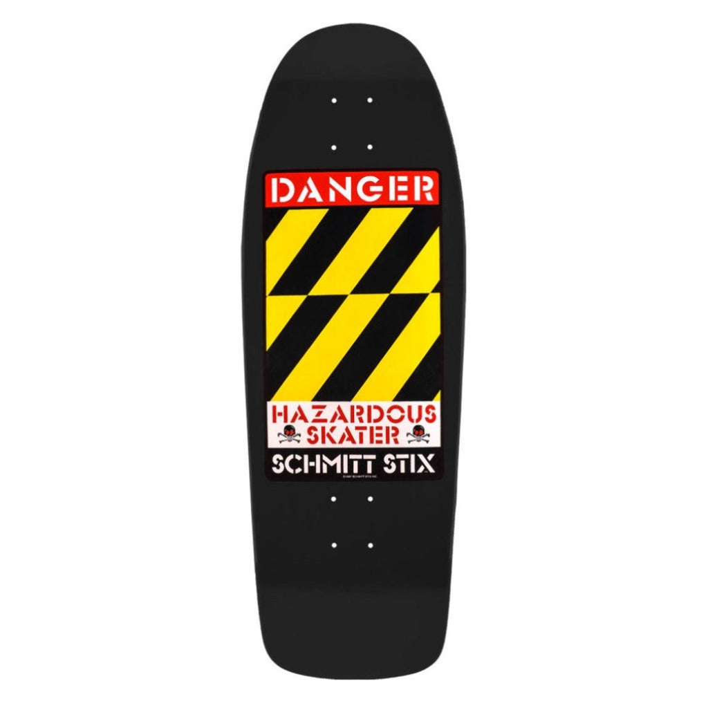 Schmitt Stix Danger Deck 10.125"x30.5 Skate Deck - Black