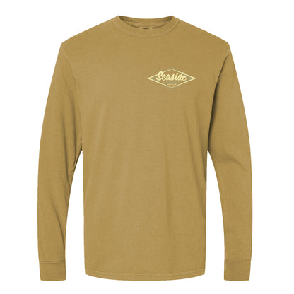 Seaside Surf Garment Dyed Vintage Logo L/S Tee - Cider