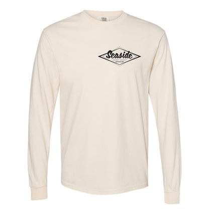 Seaside Surf Garment Dyed Vintage Logo L/S Tee - Ivory