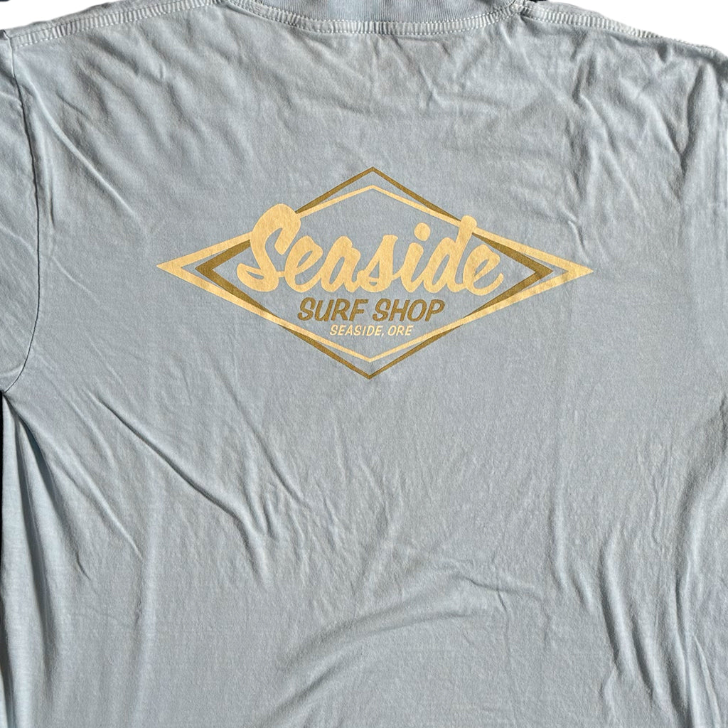 Seaside Surf Garment Dyed Vintage Logo S/S Tee - Powder
