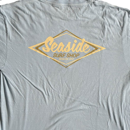 Seaside Surf Garment Dyed Vintage Logo S/S Tee - Powder