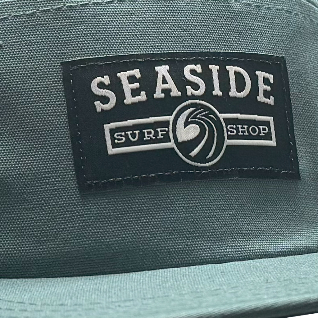 Seaside Surf Shop Campers Cap - Canvas Twill Mineral Blue