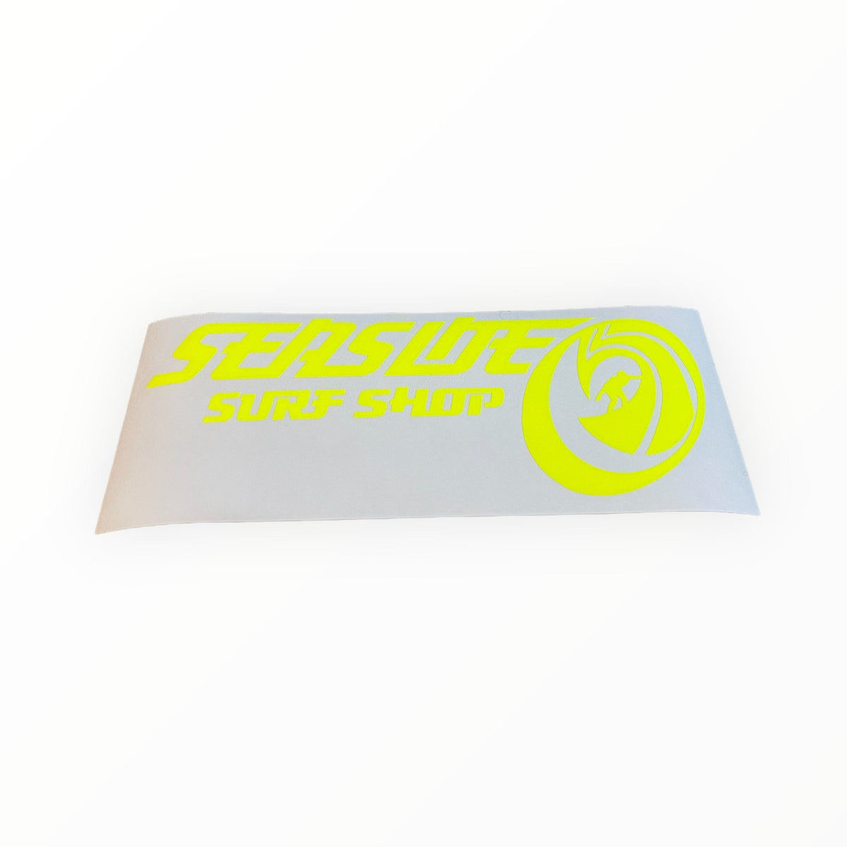 Seaside Surf Shop - OG Rider Transfer Sticker - 8x3" Neon Yellow