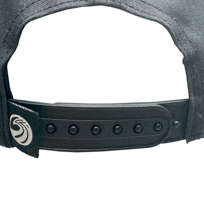 Seaside Surf Shop OG Wave Logo Badge Cap - Waxed Canvas/Jet Black