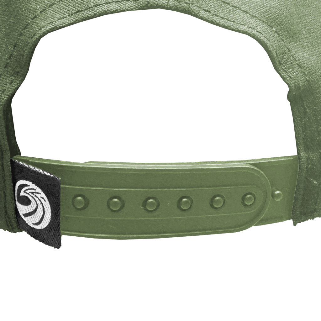 Seaside Surf Shop OG Wave Logo Badge Cap - Waxed Canvas/Olive