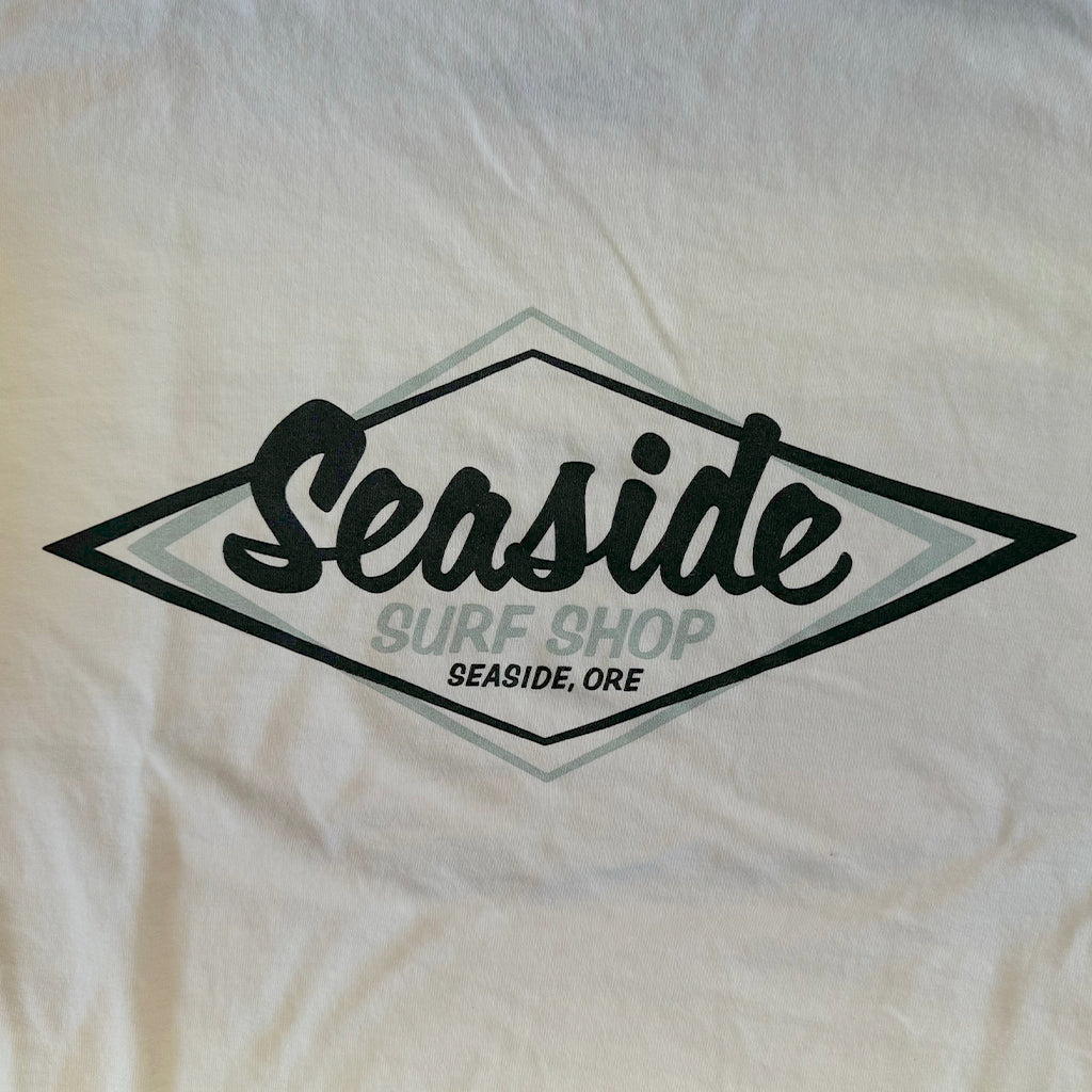 Seaside Surf Shop Vintage Logo Crew Sweatshirt - Ivory