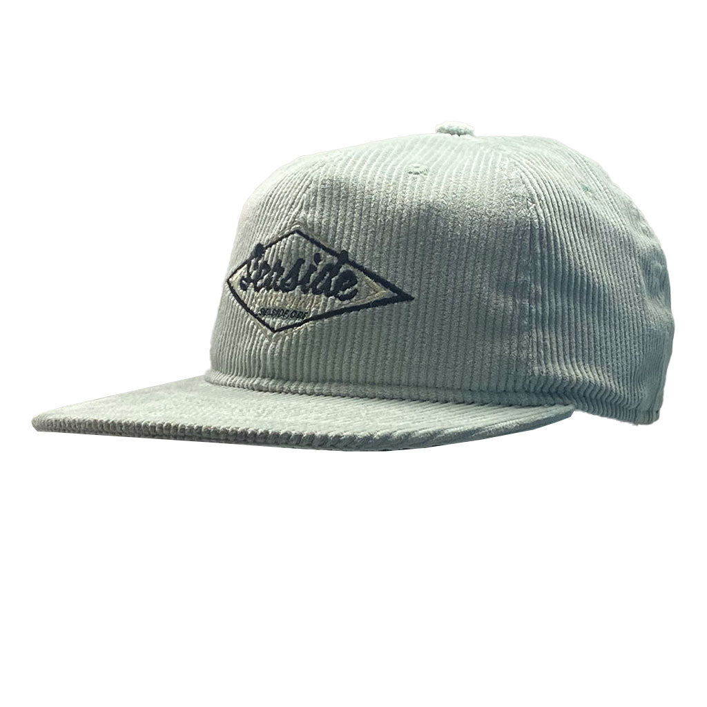 Seaside Surf Shop Vintage Logo Wide Cord Hat - Agave