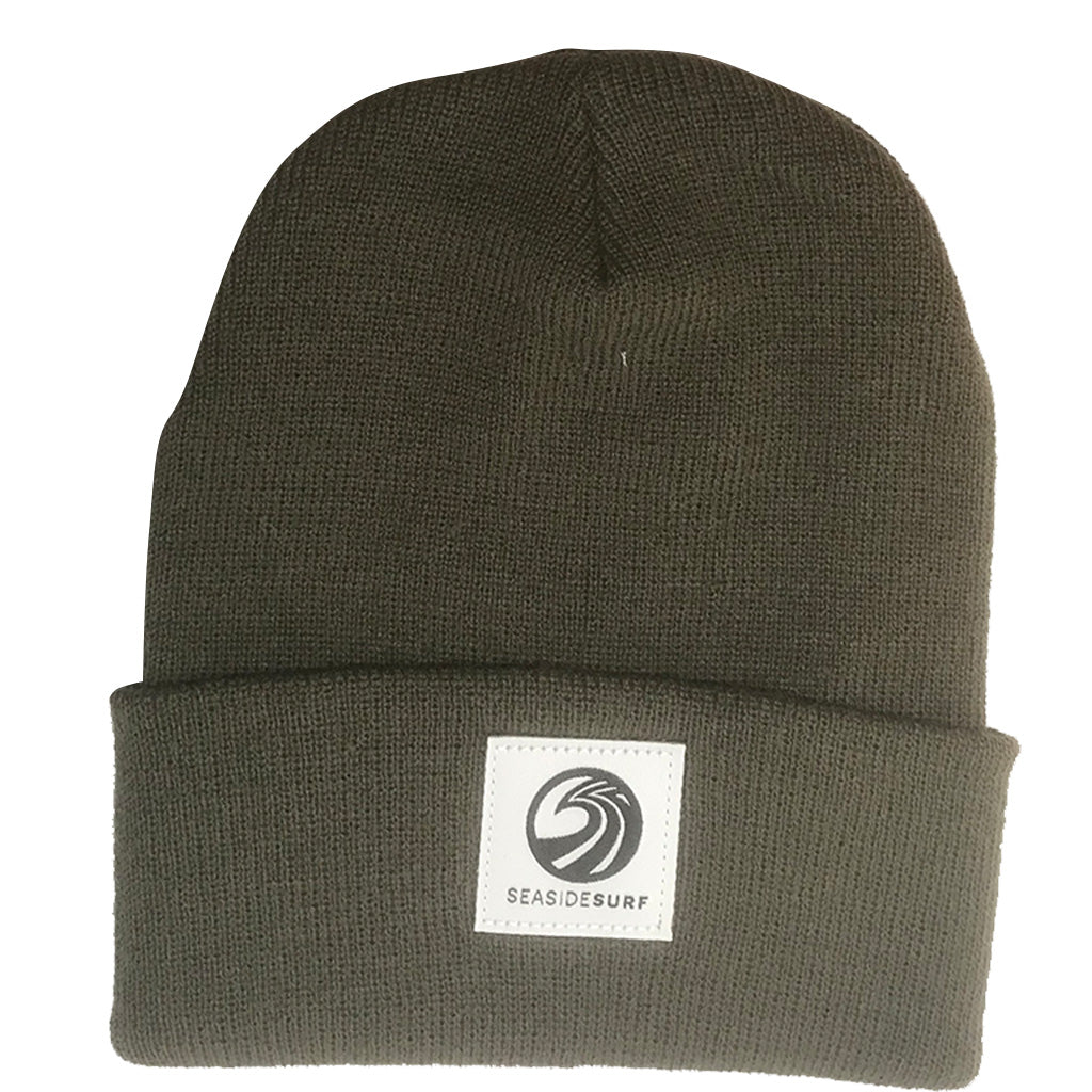 Seaside Surf Shop Wave Patch Logo  Beanie - Staple/Assorted Colors