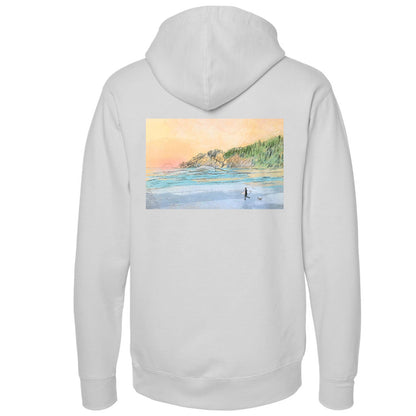 Seaside Surf Shop x Maya Sacks - Local Artist Series Mens Oswald Hooded Pullover - Smoke
