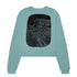 Seaside Surf x Drea Frost - Local Artist Series Womens Crew - Heather Blue Lagoon
