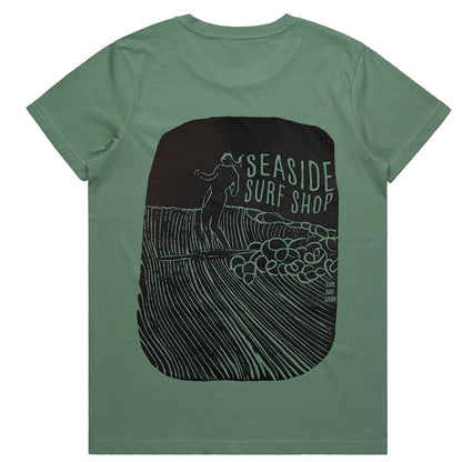 Seaside Surf x Drea Frost - Local Artist Series Womens S/S Tee - Sage