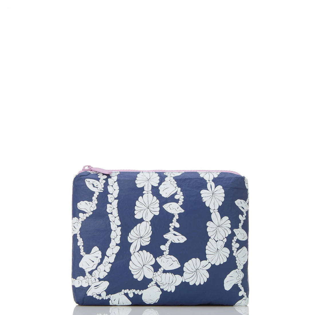 Aloha Collection Shell Lei Small - White/Navy