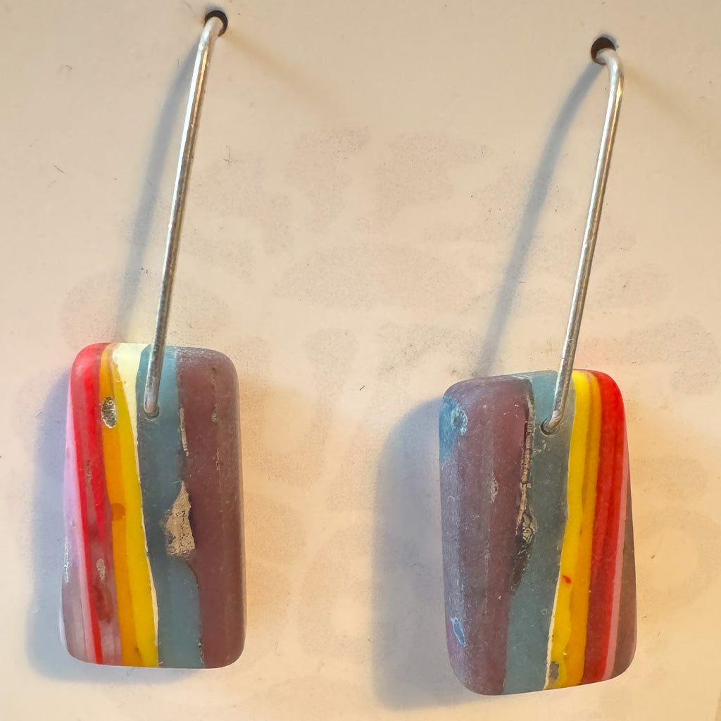 Surf Gems Sustainable Earrings - Juicy Stripe