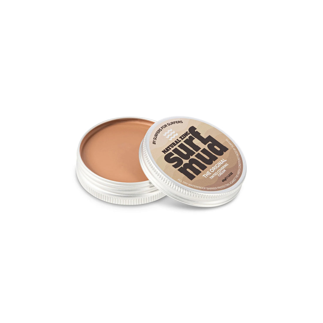 Surfmud Australia - Original Formula Natural Zinc Tinted Covering Cream Sunblock - 45g/1.5oz Tin