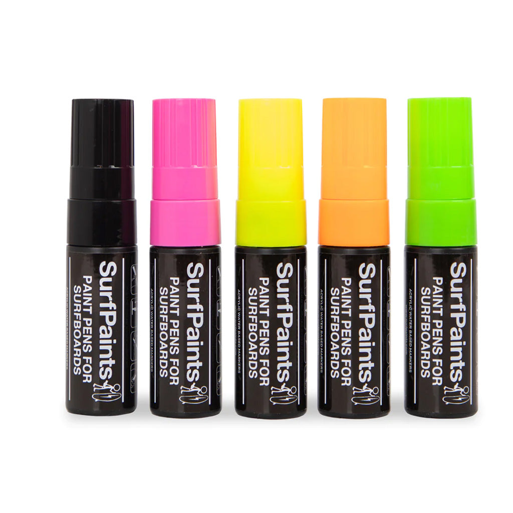 SurfPaints Surfboard Paint Pens - Fluro Set