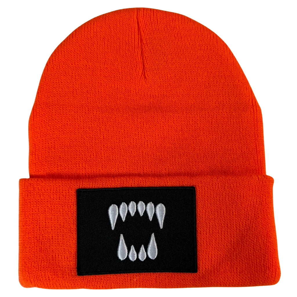 Black Bear Surf Club The Dawn Fang Beanie – Safety Orange