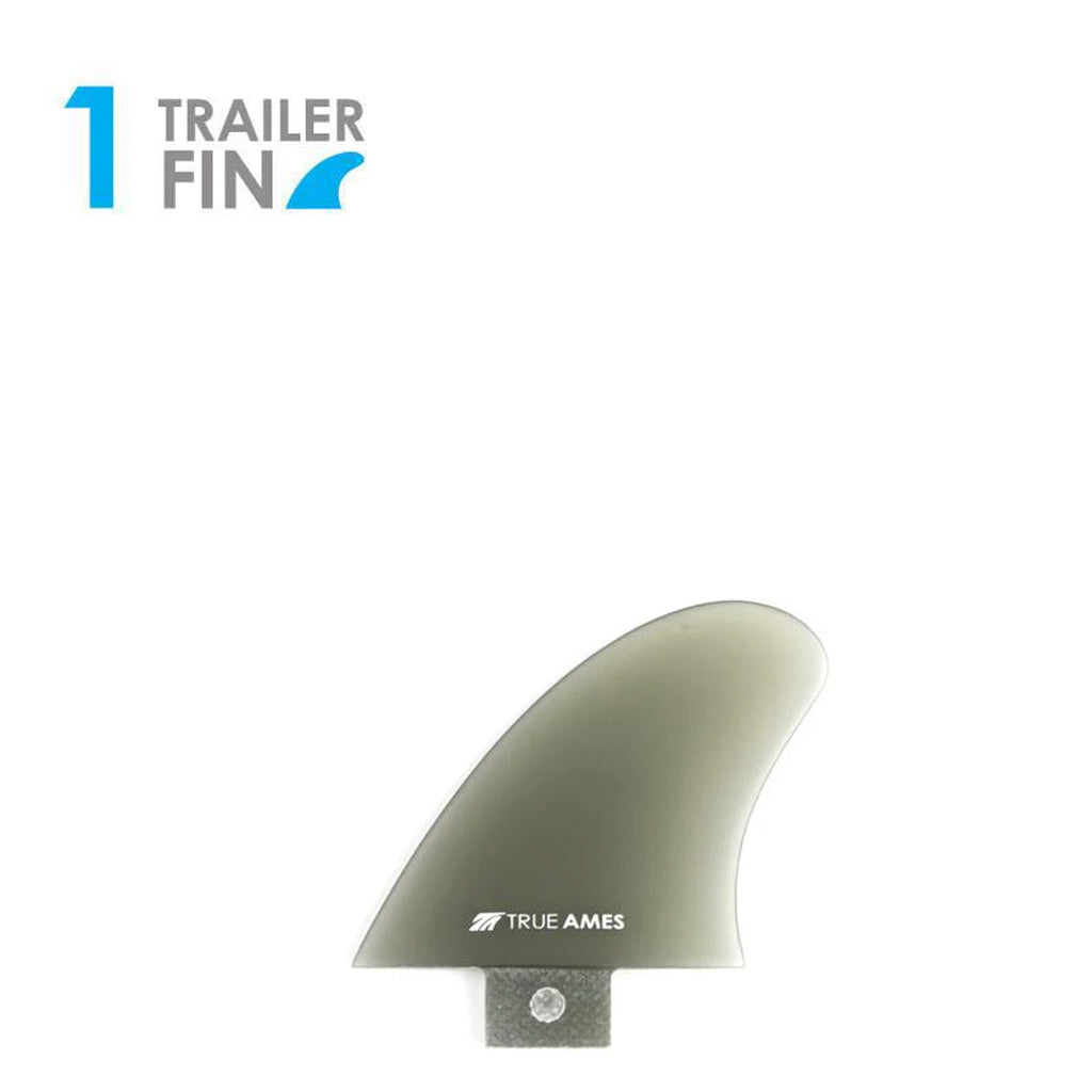 True Ames 2.5" FCS Trailer Single Fin - Smoke