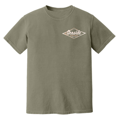 Seaside Surf Garment Dyed Vintage Logo S/S Tee - Basil