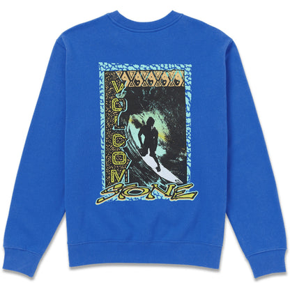 Volcom Mens Sea Punk Fleece Crew - Patriot Blue