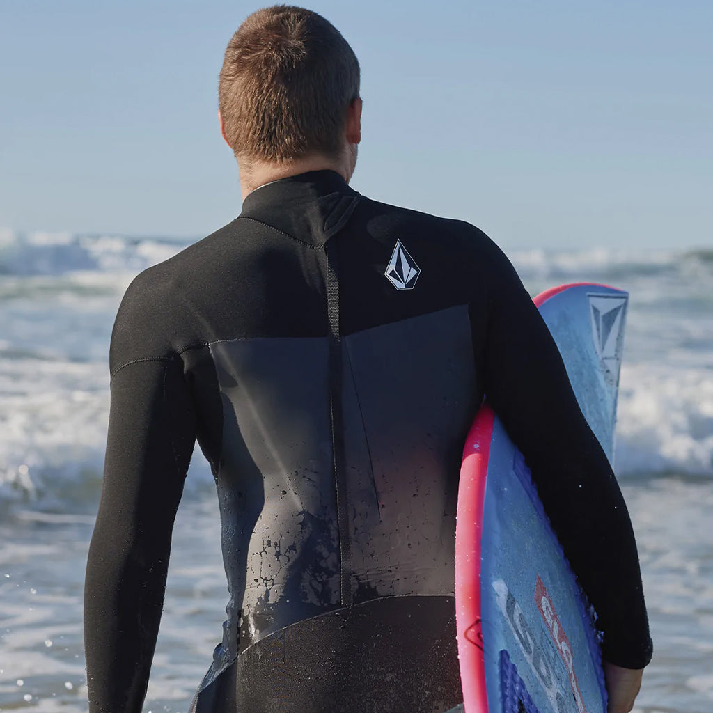 Volcom Modulator 4/3mm Hooded Chest Zip Wetsuit - Black - Seaside Surf Shop 