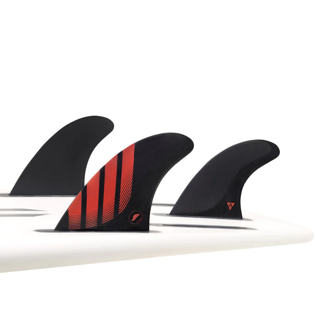 Futures Fins - P8 Alpha Tri-Fin Set - Carbon/Red - Seaside Surf Shop 