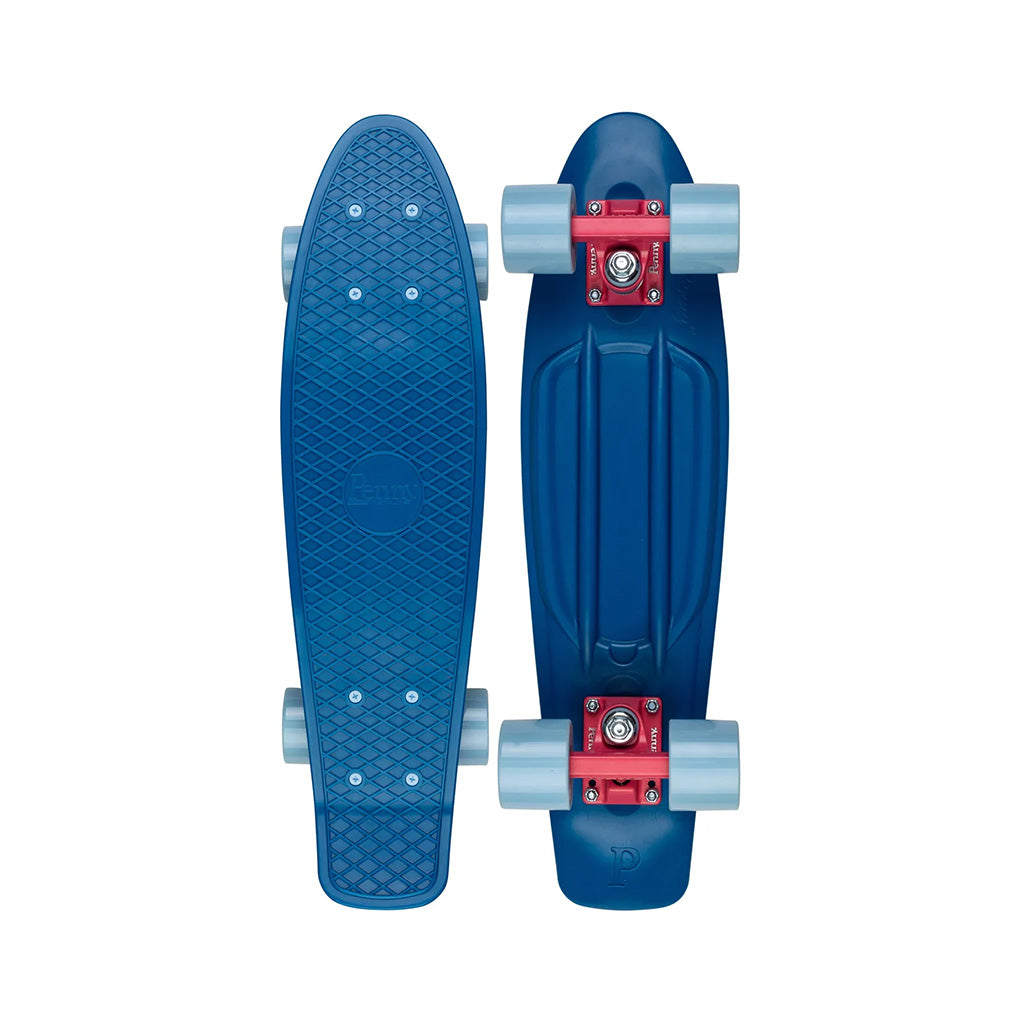 Penny Skateboards Coral Sea Complete - 22&quot; Deep Blue/Red/Blue - Seaside Surf Shop 