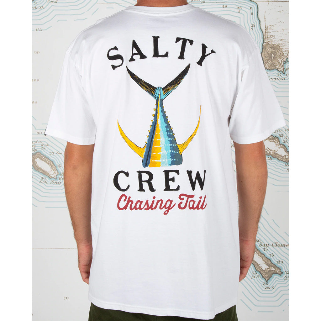Salty Crew Men's Tailed Standard S/S Tee - White - Seaside Surf Shop 