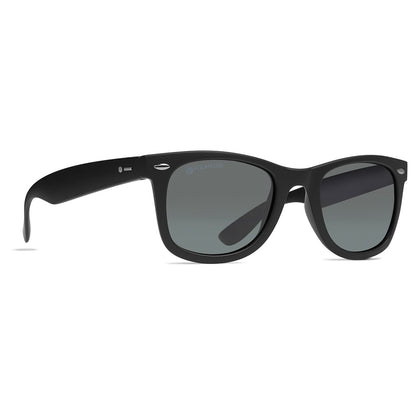 Dot Dash Plimsoul Sunglasses - Black Satin/Gray Polarized - Seaside Surf Shop 