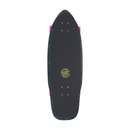 Santa Cruz Pink Dot Check Cut Back 9.75&quot; Carver Surf Skate - Seaside Surf Shop 