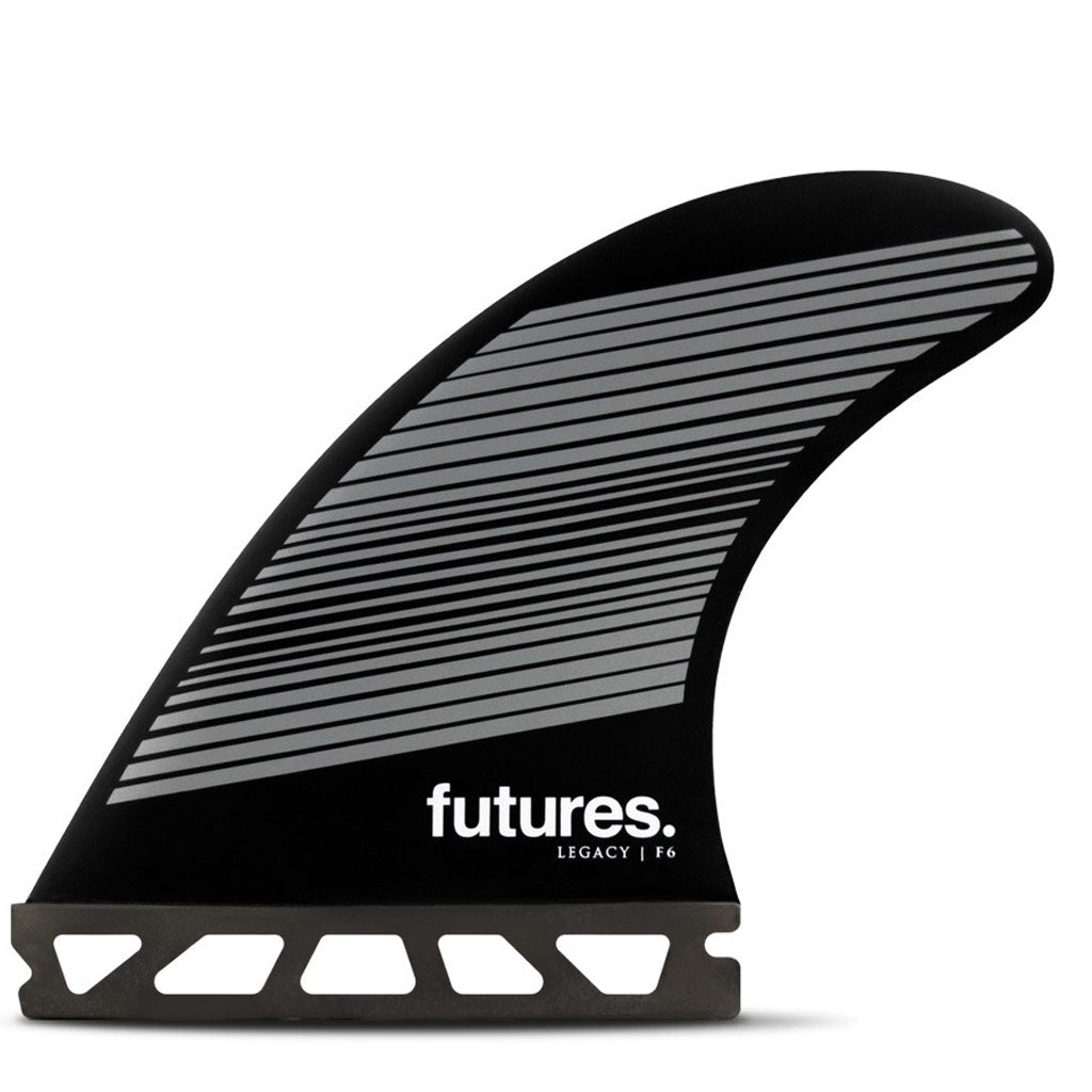 Futures Fins - F4 Legacy Tri Fin Set - Gray/Black - Seaside Surf Shop 