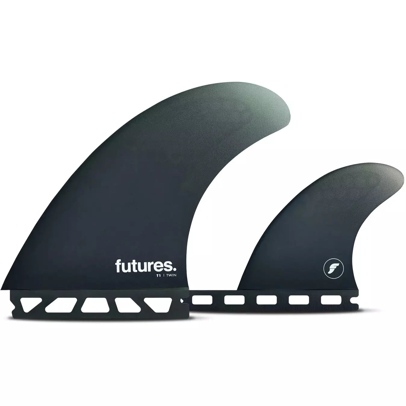Futures Fins - FT1 HC Twin Plus One Set - Navy - Seaside Surf Shop 