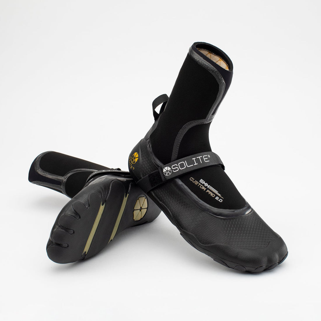 Solite Boots 5mm Custom Pro 2.0 Boot - 2022 Black/Gum - Seaside Surf Shop 