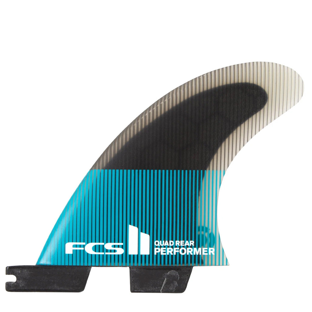 FCS II Performer Medium Quad Rear Set - Teal Black - Seaside Surf Shop 