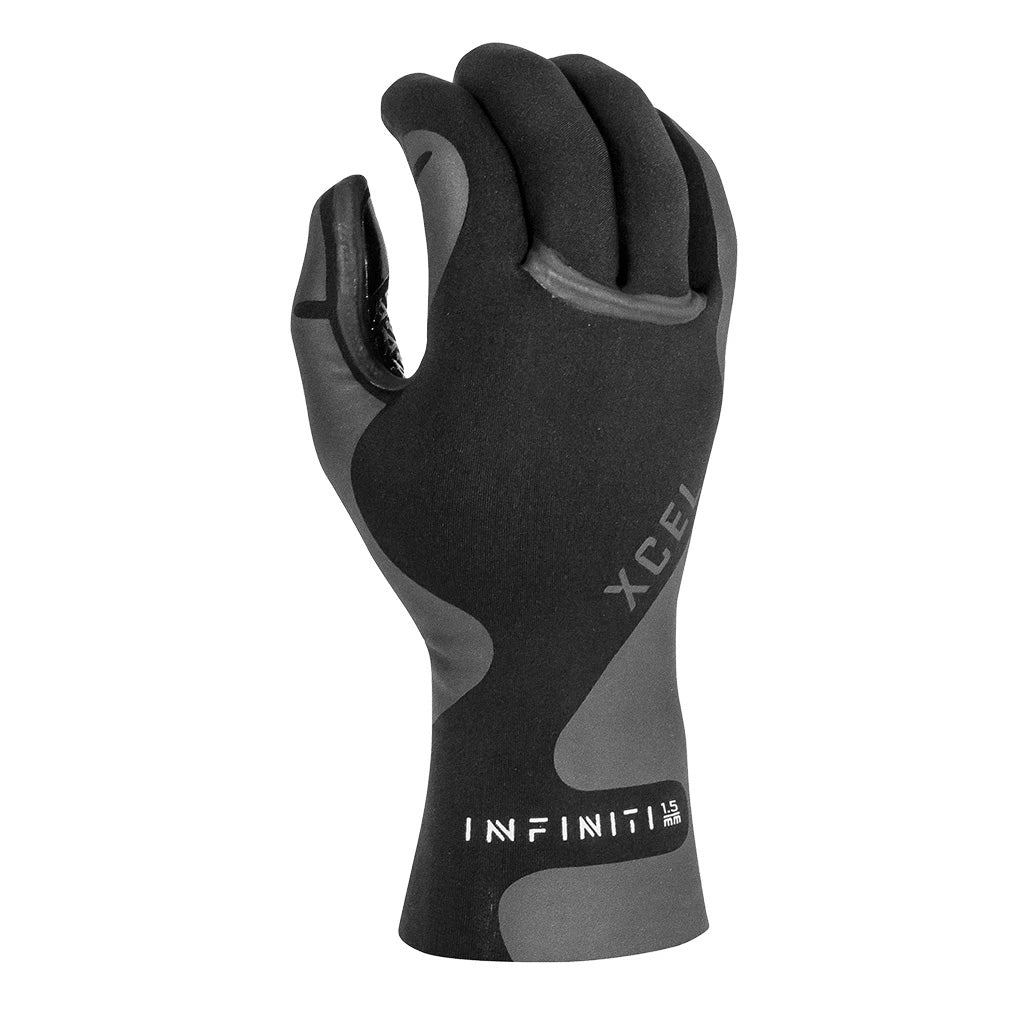 Xcel Infiniti 1.5mm 5-Finger Gloves - Black - Seaside Surf Shop 
