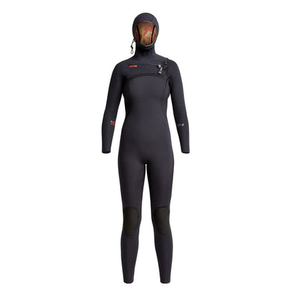 Xcel Comp X Womens 4.5/3.5mm Hooded Wetsuit - Black - Seaside Surf Shop 