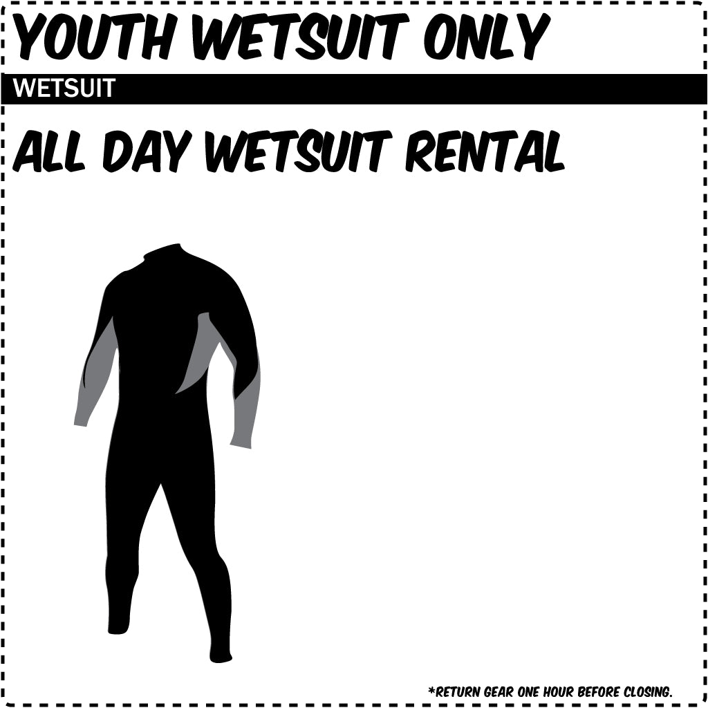 Youth Wetsuit Rental (Wetsuit Only) - Seaside Surf Shop 