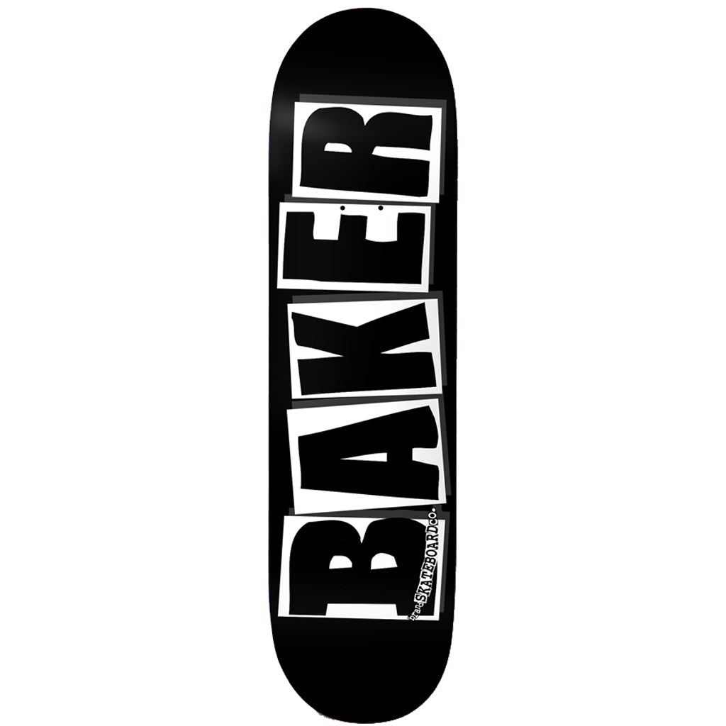 Baker Skate Logo Skateboard 8.25" Deck - Black