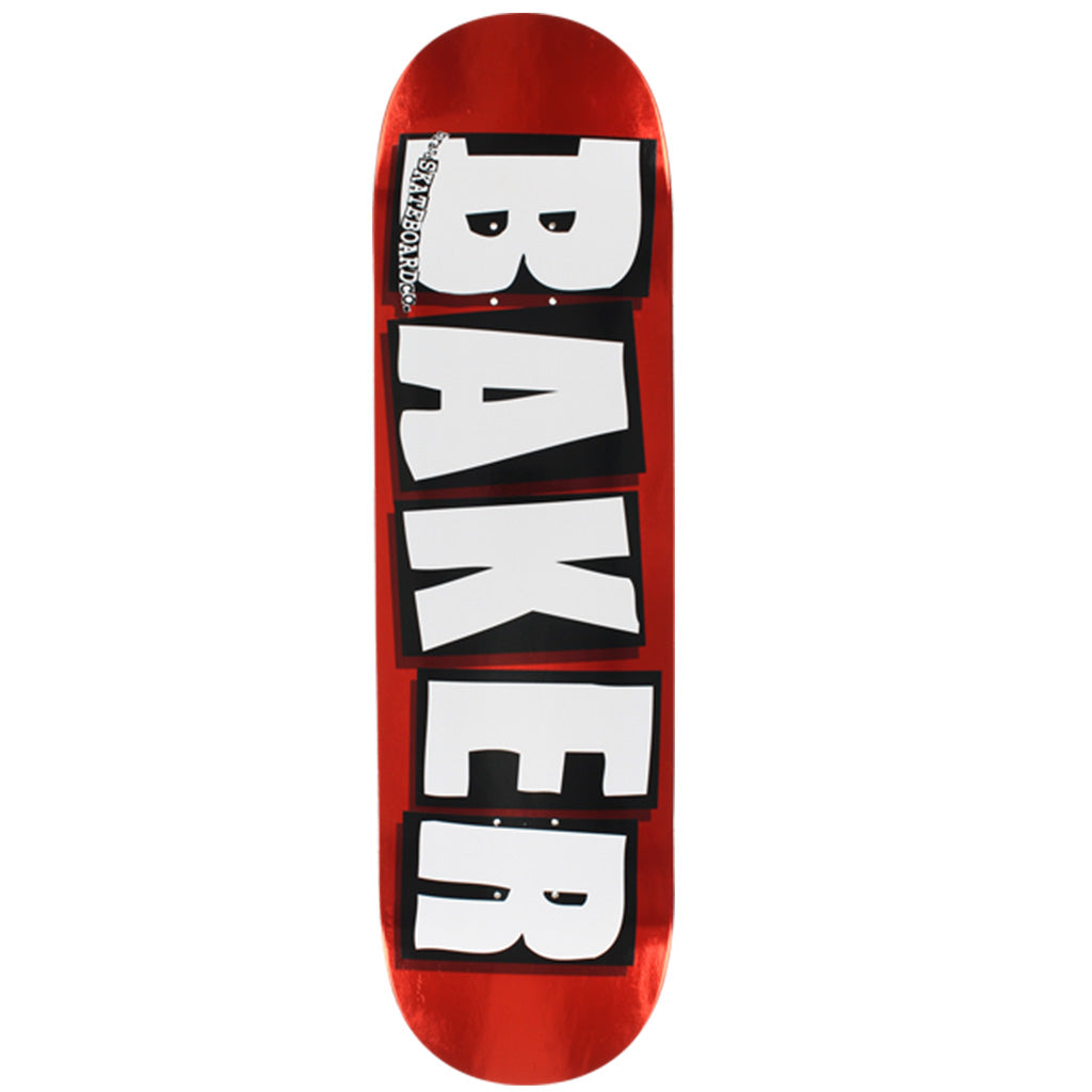 Baker Skateboards Brand Logo 8.0" Deck - Red/White